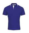 PR618 Premier Contrast Coolchecker® Piqué Polo Shirt Royal Blue / White colour image